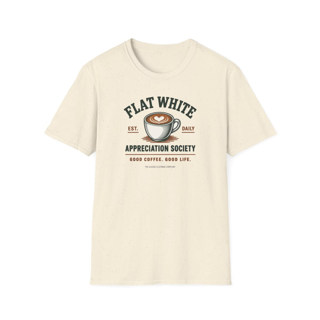 Flat White Appreciation Society Tee - Natural