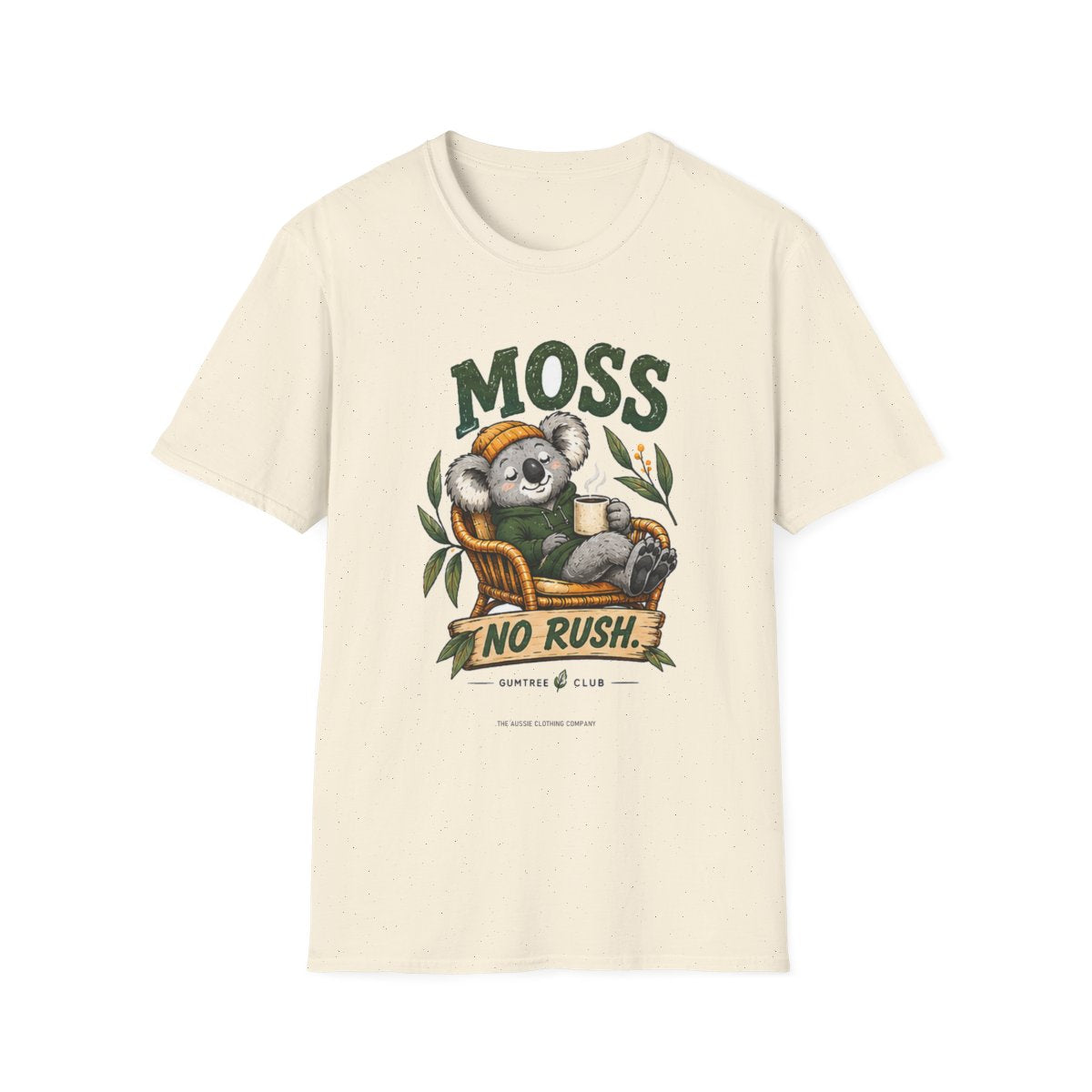Gumtree Club - Moss - NO RUSH. Tee - Natural - front