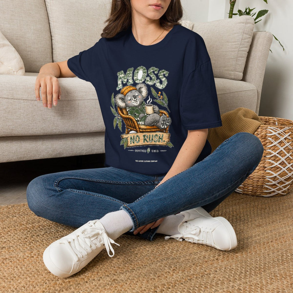 Gumtree Club - Moss - NO RUSH. Tee - Navy - lifestyle