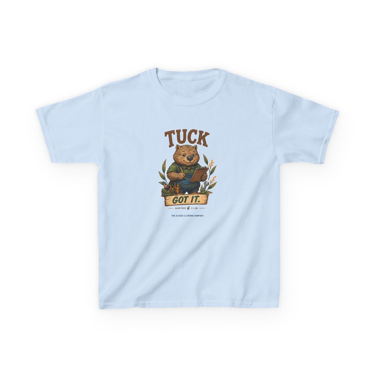 Gumtree Club — Tuck — GOT IT. Youth Tee - Light Blue - front