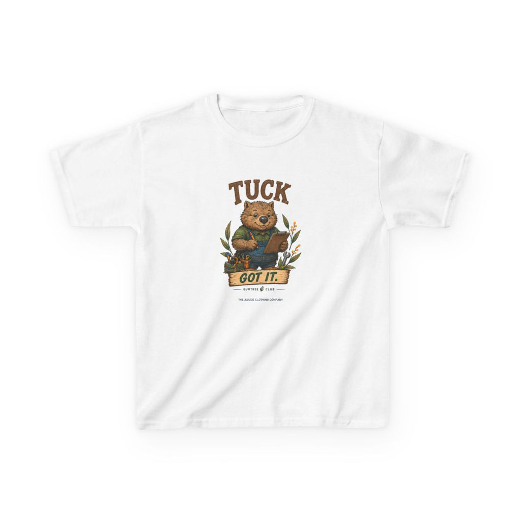Gumtree Club — Tuck — GOT IT. Youth Tee - White - front