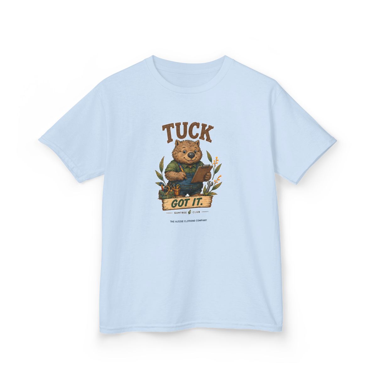 Gumtree Club — Tuck — GOT IT. Youth Tee - Light Blue - front-2