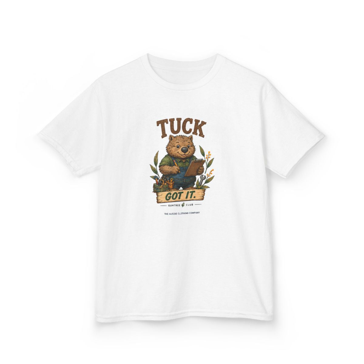 Gumtree Club — Tuck — GOT IT. Youth Tee - White - front-2