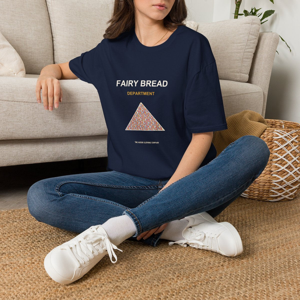 Fairy Bread Department Tee - Navy - lifestyle