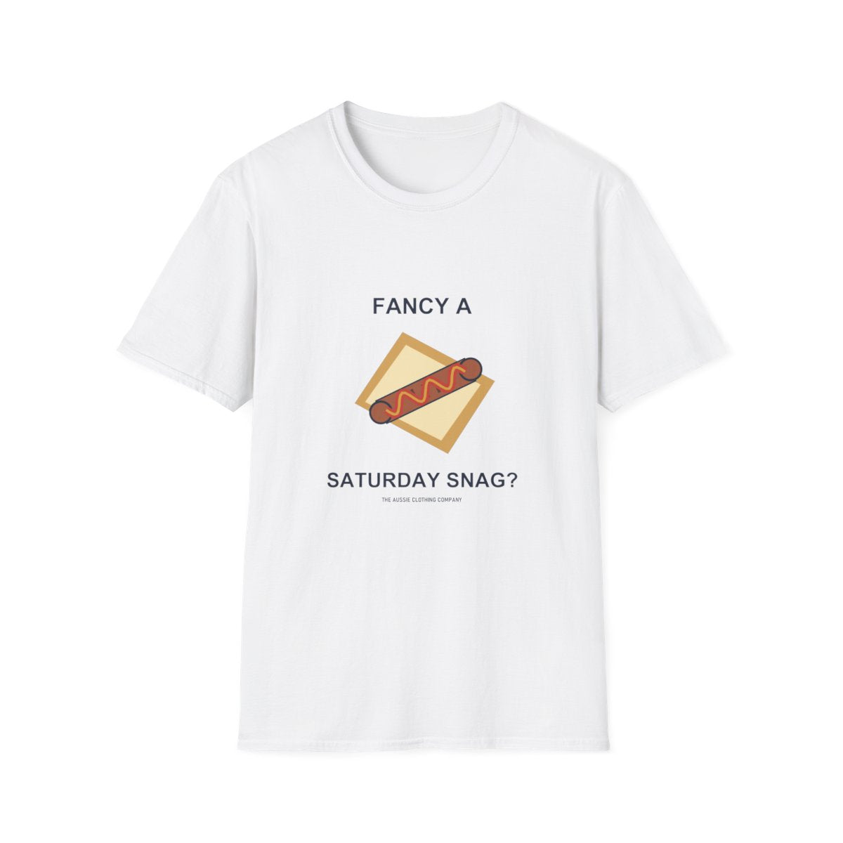 Fancy a Saturday Snag? Tee - White - front