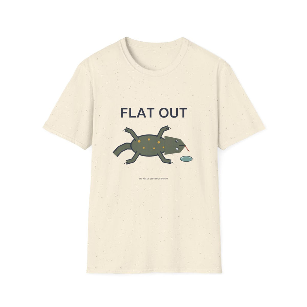 Flat Out Tee - Natural - front