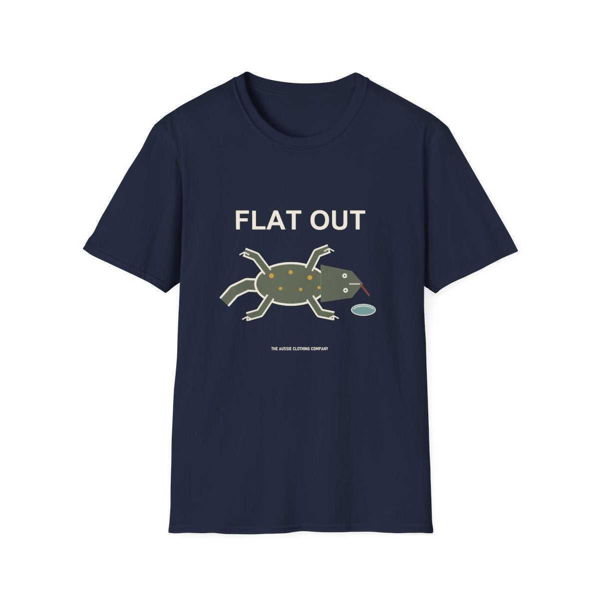 Flat Out Tee - Navy - front