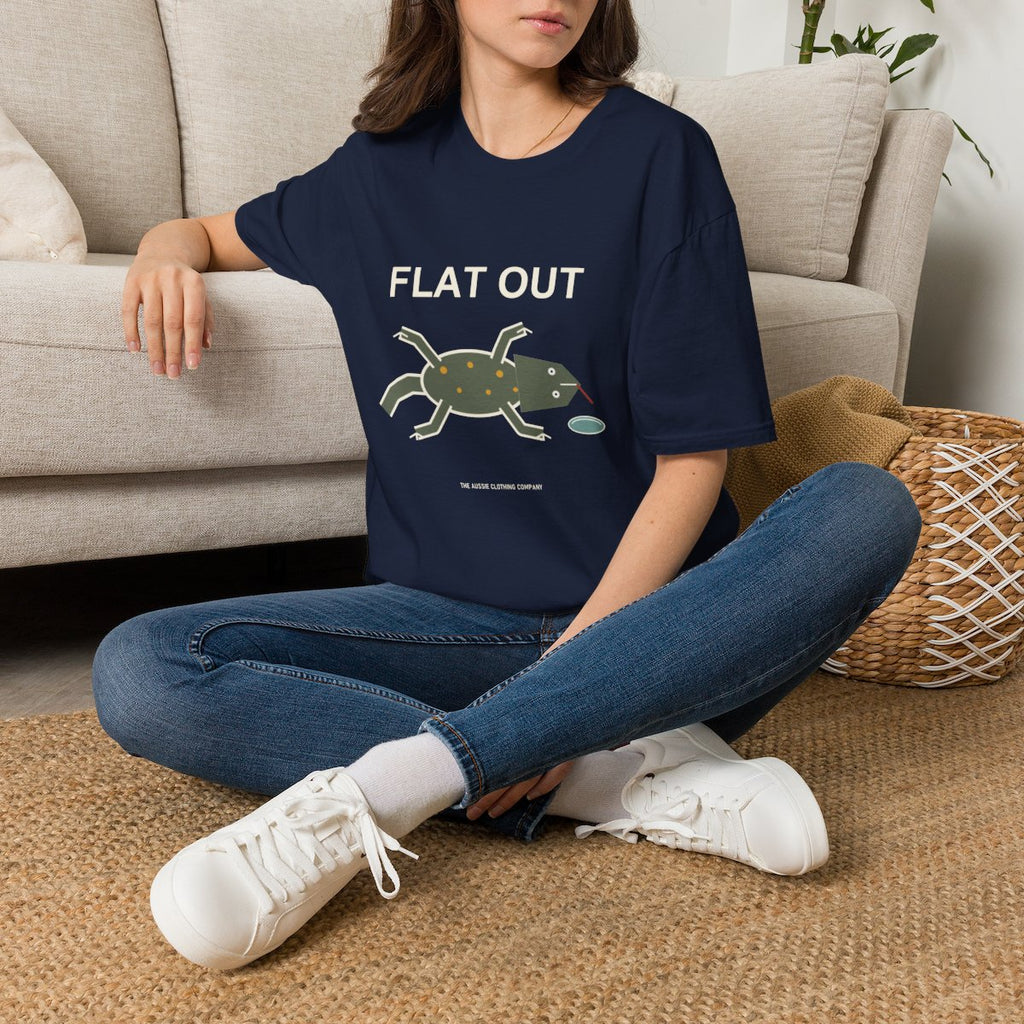 Flat Out Tee - Navy - lifestyle